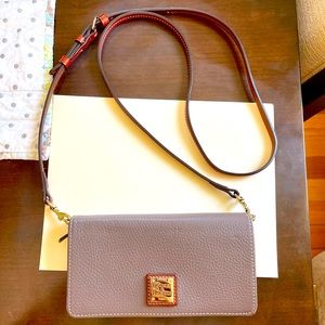 Grey Dooney & Bourke Crossbody Wallet